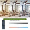 Ayaoty Ceiling Fans with Lights, 52" Low Profile Indoor Ceiling