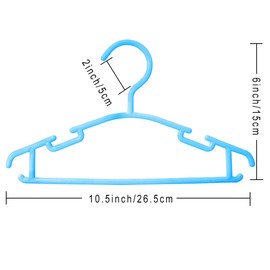 GoodtoU Baby Hangers Kids Hangers for Closet, Infant Child Clothing, Small Children, for Pants Coats Skirts (Multi, 100Pcs)
