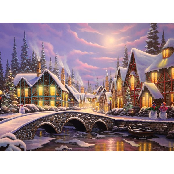 Buffalo Games - Geno Peoples - A Snowy Christmas - 1000 Piece Jigsaw Puzzle