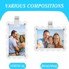 Yeanifeana 2Pcs Car Sun Visor Photo Holder, Wavy Acrylic Car