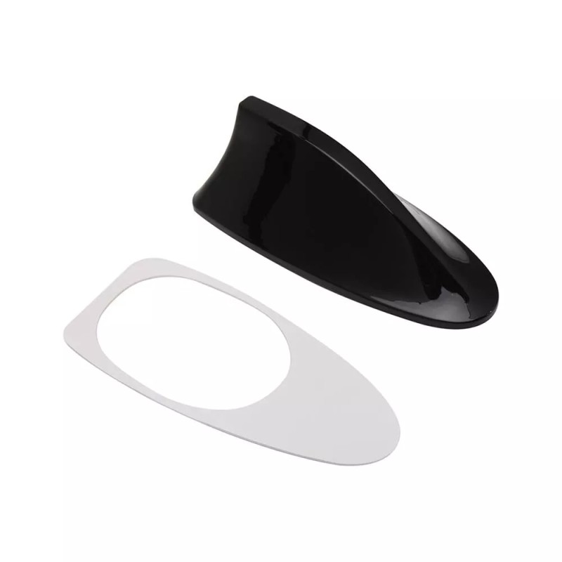 KEEPDSGN Shark Fin Roof Car Antenna Black Radio FM/AM Antena