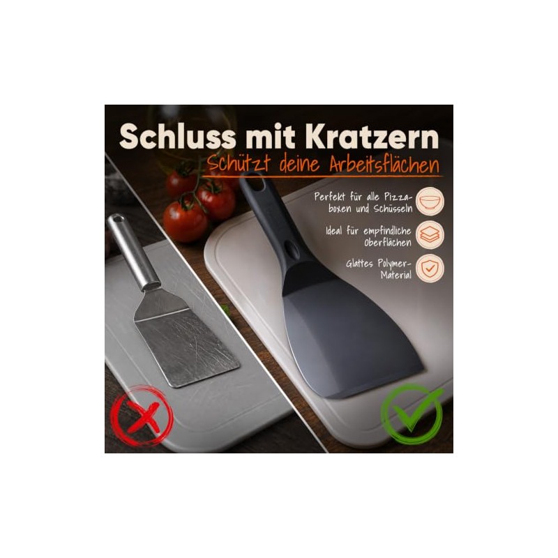 Flammtal Flexible Non-Stick Pizza Dough Spatula