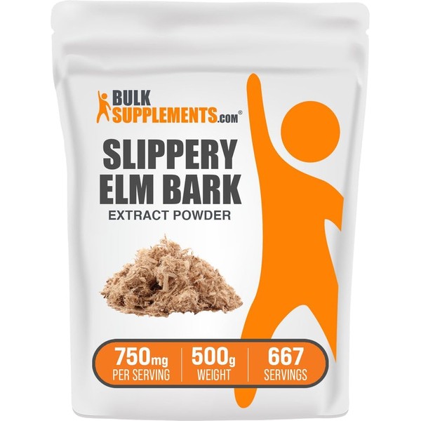 BulkSupplements.com Slippery Elm Bark Extract Powder - Slippery Elm Powder,