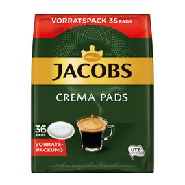 Jacobs CREMA CLASSIC COFFEE PADS VALUE PACK OF 36 UTZ CERTIFIED 8oz