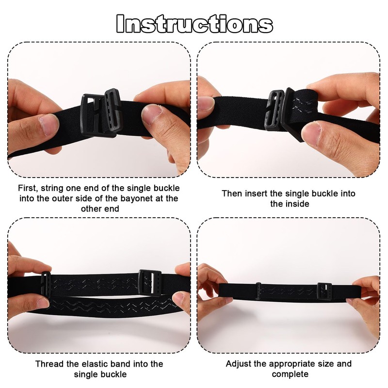Tinoaly Elastic Headlamp Strap, Headlamp Strap Replacement Comfortable Headband Band