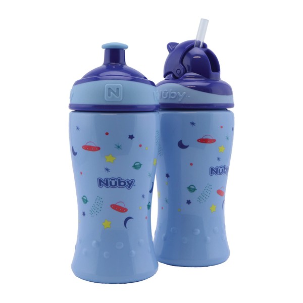 Nuby - Pack of 2 Leak-Proof Drinking Bottles - Flip-It