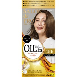Salon de Pro Hair Dye Oil Rich Cream Hair Color, 4BE, Natural Beige