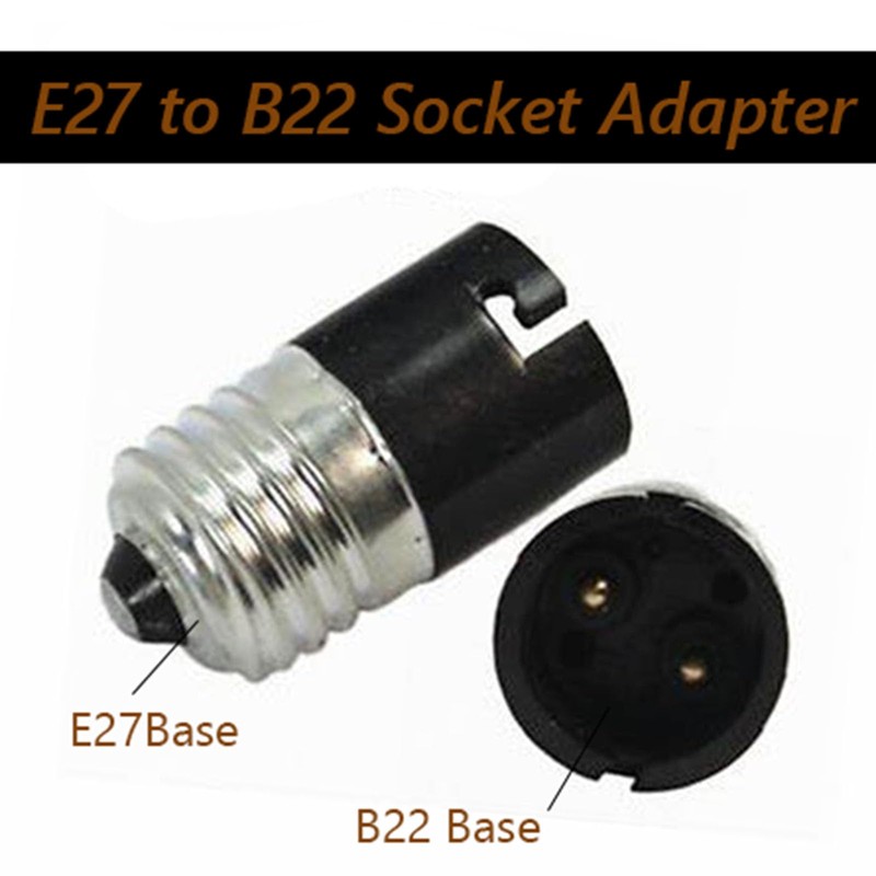 E27 to B22 Socket Converter Adapter, E27 Edison to B22