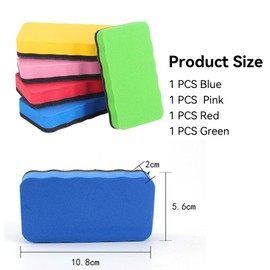 5 pcs Whiteboard Eraser, 5 Colors White Board Eraser Sponge, Thick Sticky Pad Dry Eraser, Magnetic Whiteboard Eraser, Mini Whiteboard Eraser, Reusable Whiteboard Rubber, for Classroom Home Office