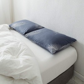 SUSYBAO 100% Cotton Pillowcases Queen Size Set of 2 Blue Tropical Botanical Print Bed Pillow Covers Envelope Closure End Pillow Encasement Home Decorative Soft Breathable Comfortable, 20 in x 26 in