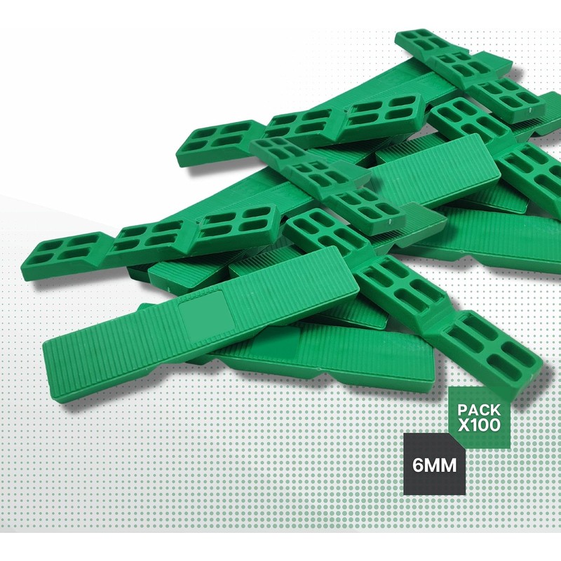DOJA BARCELONA 6 mm Plastic Spacers, Green Spacers, Pack of