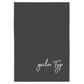 17;30 Tea Towel, Humorous Design, 100% Cotton, Cool Type Saying, Environmentally Friendly, Grey, 50 x 70 cm