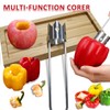 Red Bell Pepper Seed Corer-Multifunctional Fruit And Vegetable Core Remover,Kitchen