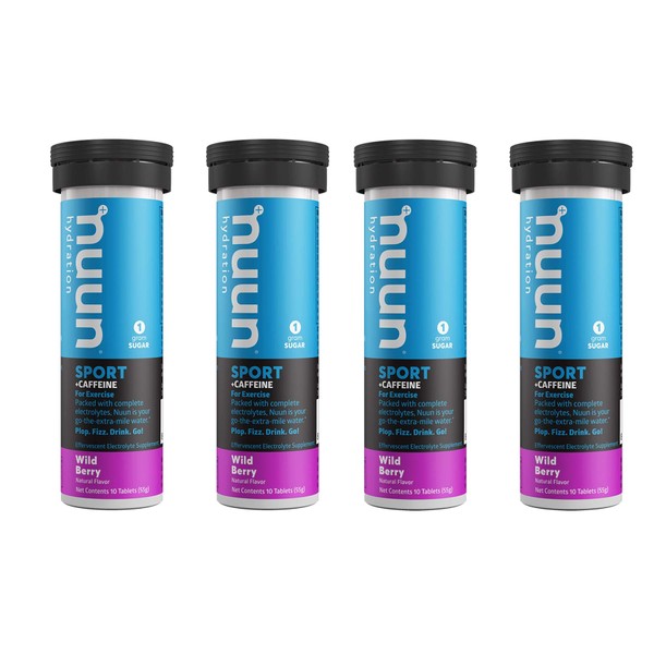 Nuun Energy - 4 Tubes (40 Tablets) - Wild Berry