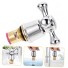 DOITOOL Cross Arm Faucet Handle Tap Head Replacement 2pcs Handle