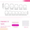CharmBurst Pack of 24 Square Press On Nails with Blush