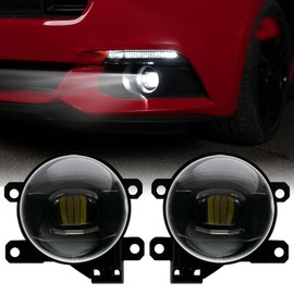 LitMiRaCle - Luz antiniebla LED, accesorios modulares para faros antiniebla, lámpara antiniebla ultrabrillante para Ford Mustang 2015 2016 2017, repuesto FR3Z15200A, FR3Z-15200-A, FO2592234