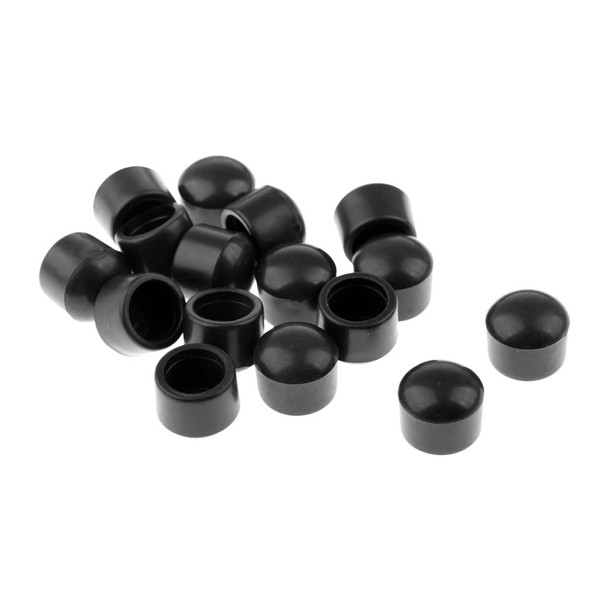 16 Pieces Table Football Rod Cover End Caps Rubber Soccer Foosball Accessories