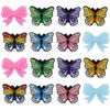 WEWAYSMILE 16 Pcs Butterfly Silicone Focal Beads Bow-Knot Silicone Beads