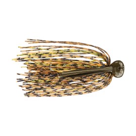 BUCKEYE LURES Flat Top Finesse Jig with Premium Skirting & Rubber Skirt Collar | Durable Versatile Fishing Bait | Perfect Craw, 3/8 oz