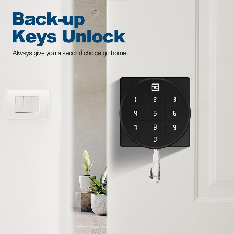 GeekTale Smart Keypad Door Lock, Electronic Digital Door Lock with