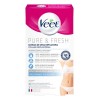 Hojas de cera depilatoria Axilas y bikini Veet Pure &