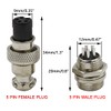 Hxchen 5 Pin Metal Male Female Panel Connector 12mm GX12-5P