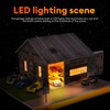 1/64 Diorama,Display Case for Hot Wheels Garage with LED,Storage Case