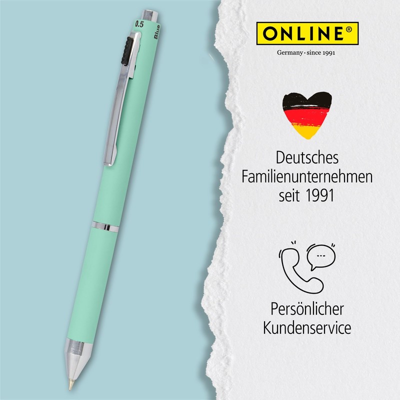 Unlinen Multipen 4-in-1 | Ballpoint Pen & Pencil | Multifunctional