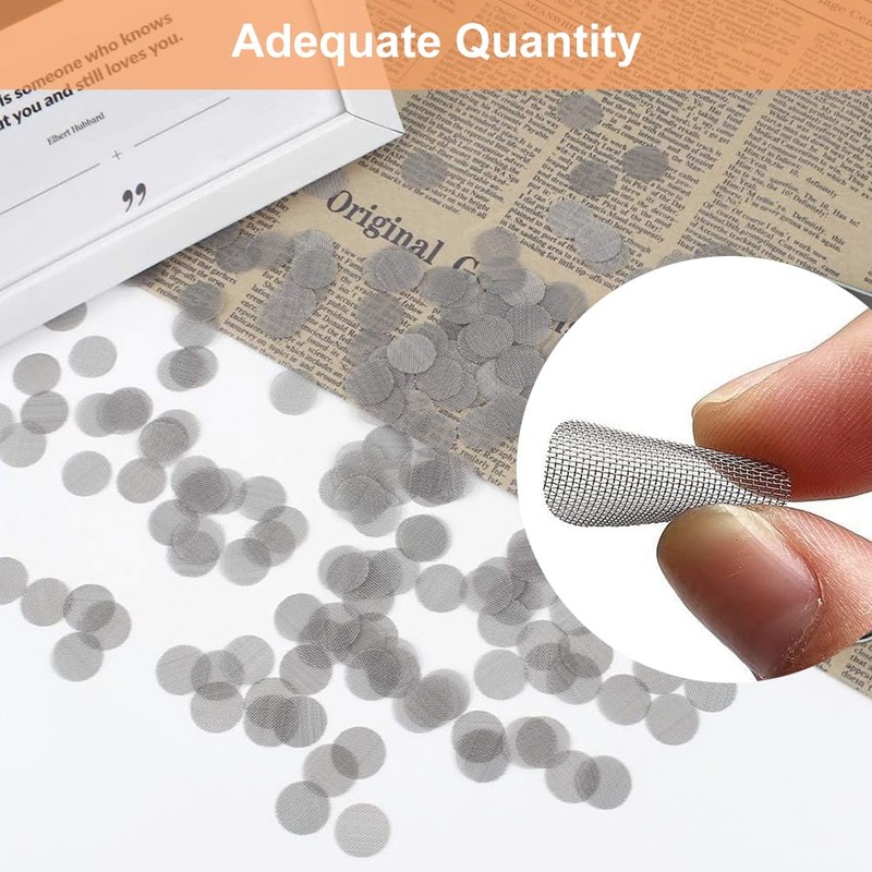 Pipe Filtering Smoking, Pipe Screens, 200 Pipe Screens, 15 mm