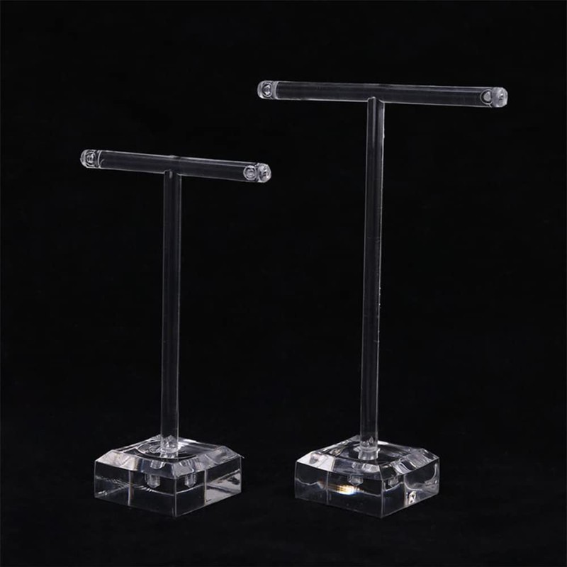 CENPEK 4 x Clear Acrylic T Shaped Earring Display Stand