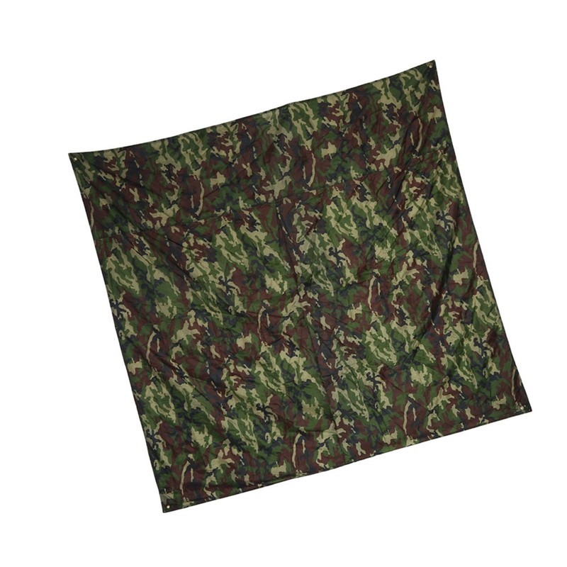 Camouflage Outdoor Portable Lightweight Rainproof Mat RainTent Tarp Shelter (2*2m)