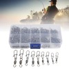 Juego de Broches Giratorios de Pesca de 210 Uds., Barril