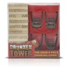Drunken Tower Wooden Tipsy Adult Party Drinking Game with 4x