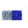 Everbilt #10-12 x 1-1/4 Blue Ribbed Plastic Drywall Anchor Kit