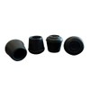 Shepherd Hardware 9129 1-1/8-Inch Inside Diameter Rubber Leg Tips, 4-Pack, Black
