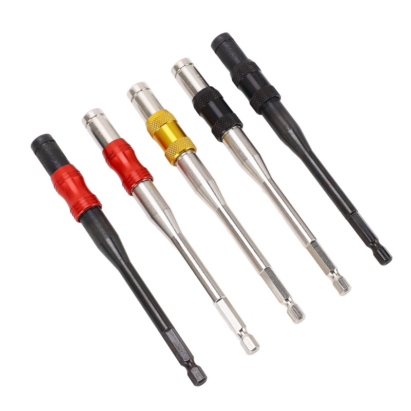 5Pcs Drill Bit Extension 1/4in Hex Shank Magnetic Screwdriver Bit