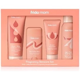 Frida Mom Set de Cuidado de la Piel para el Embarazo Ayuda con Estrías, Piel Seca, Hinchazón y Rozaduras 4 Productos