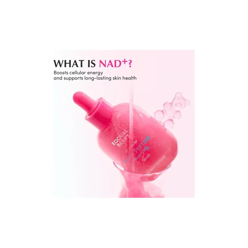 Eqqualberry Lush Blush Nad Peptide Boosting Serum Seca Día