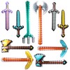 FSAIUIS 10 Pack Jumbo Pixel Inflatable Toys, Assorted Large Blow