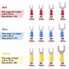 Glarks 240pcs 22-16/16-14/12-10 Gauge Fork Spade Quick Splice Crimp Terminals