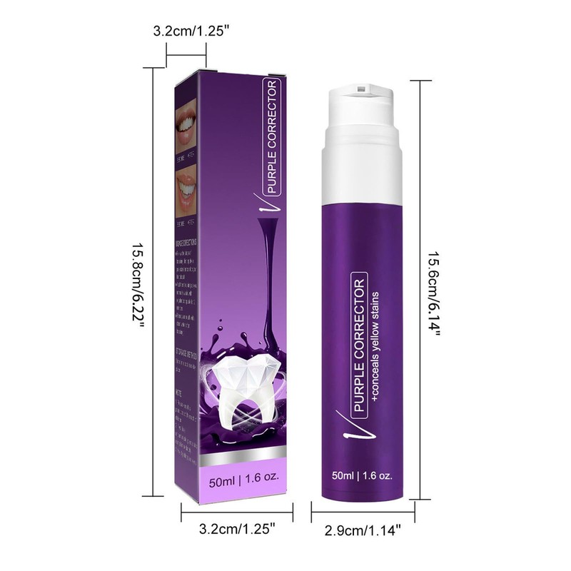 Dyceittdia 3 x toothpaste, purple toothpaste, V34 purple toothpaste, toothpaste