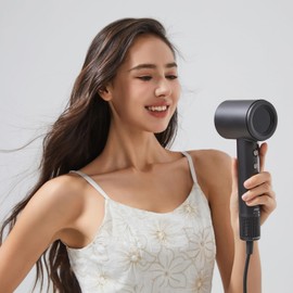 BOWEI Hair Dryer, Negative Ionic Hair Dryer, High-Speed Blow Dryer with 110,000 RPM Brushless,Fast Drying Travel Hairdryer, Lightweight 3 Speeds and 6 Temps Low Noise with Magnetic Nozzle