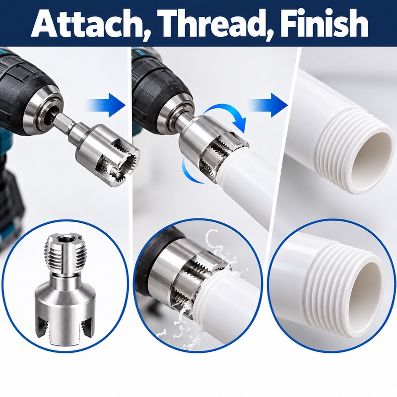 PVC Pipe Threading Tool – Internal & External Pipe Thread