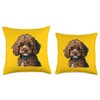 Cool Cavapoo Apparel for Dog Lovers and Owners Throw Pillow