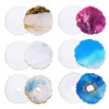 Amison, Moldes de Silicona para Resina, 6 Piezas, Blanco
