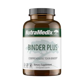 NutraMedix Binder Plus - Carpeta completa de toxinas y desintoxicante corporal, soporte antioxidante prebiótico + inulina, bentonita, aloe vera, carbó