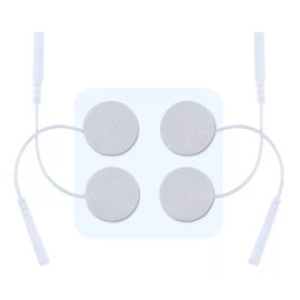 Tens Ems 8 Electrodos Facial Redondos Cola D Ratón Tens Ems Cara Pads