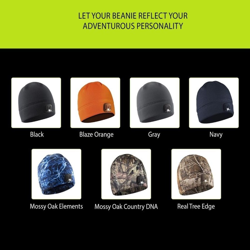 Panther Vision POWERCAP LED Hat Light 150 Lumens Rechargeable Fleece