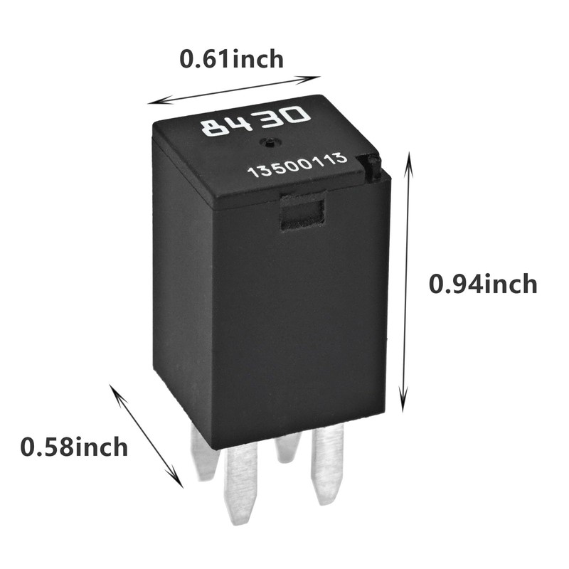 4Pcs Automotive Relays 13500113 8430 for GM, Multi-Function 4-Pin Relay